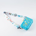 Luggage style cosmetic bag